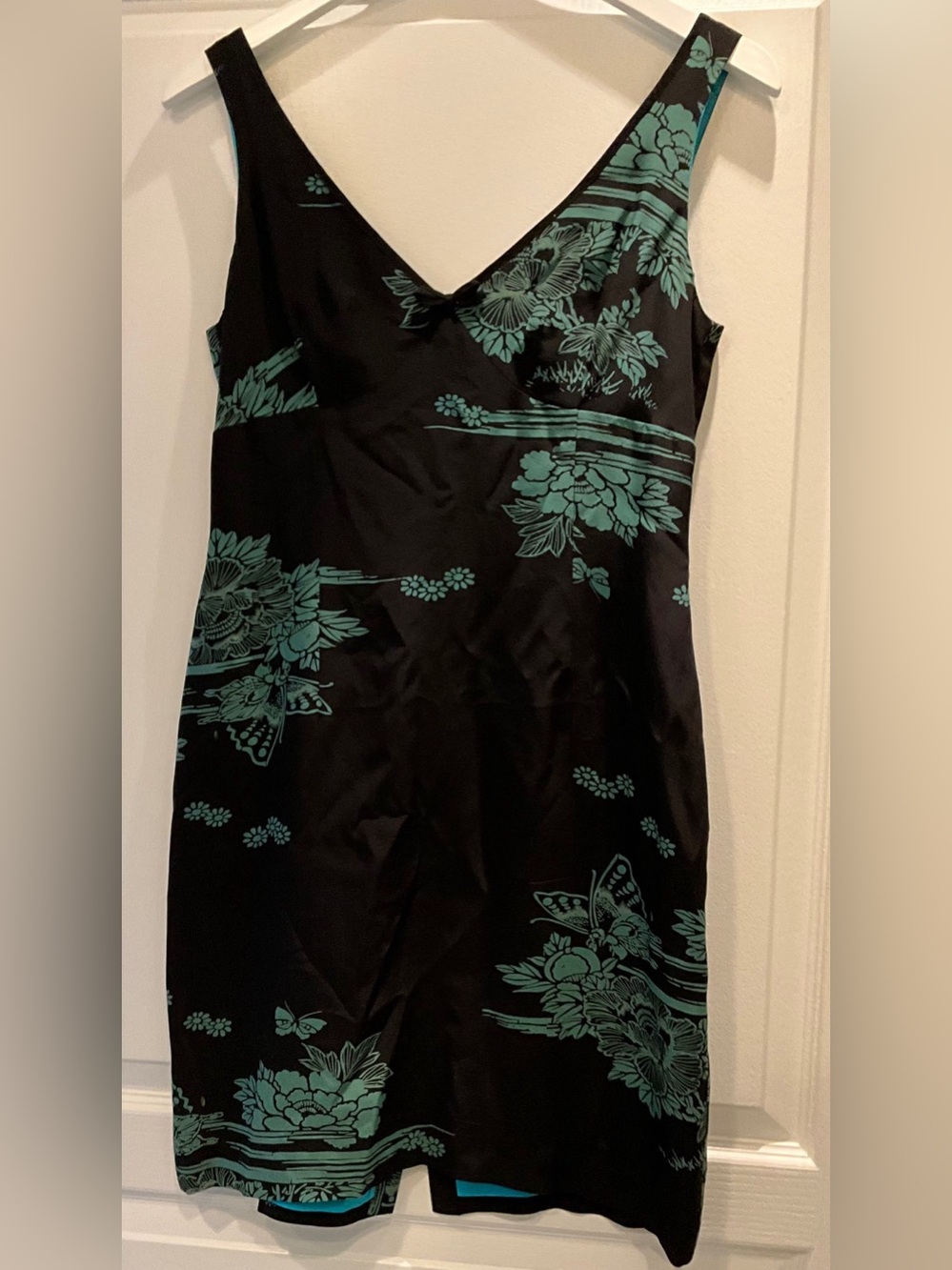 Nanette Lepore Vintage Black Floral 100% Silk